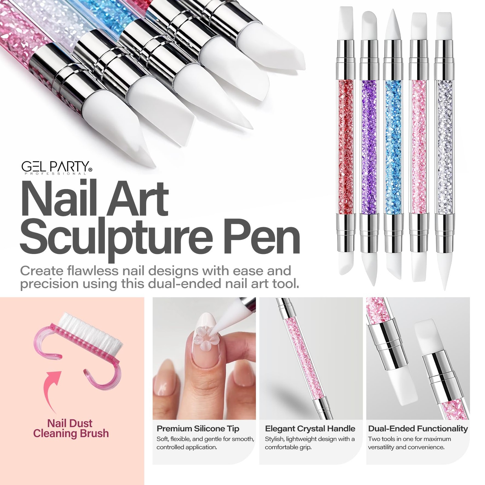 38 Pcs Professional Nail Art Brush Kit – All-in-One Nail Design Tools Set wit…