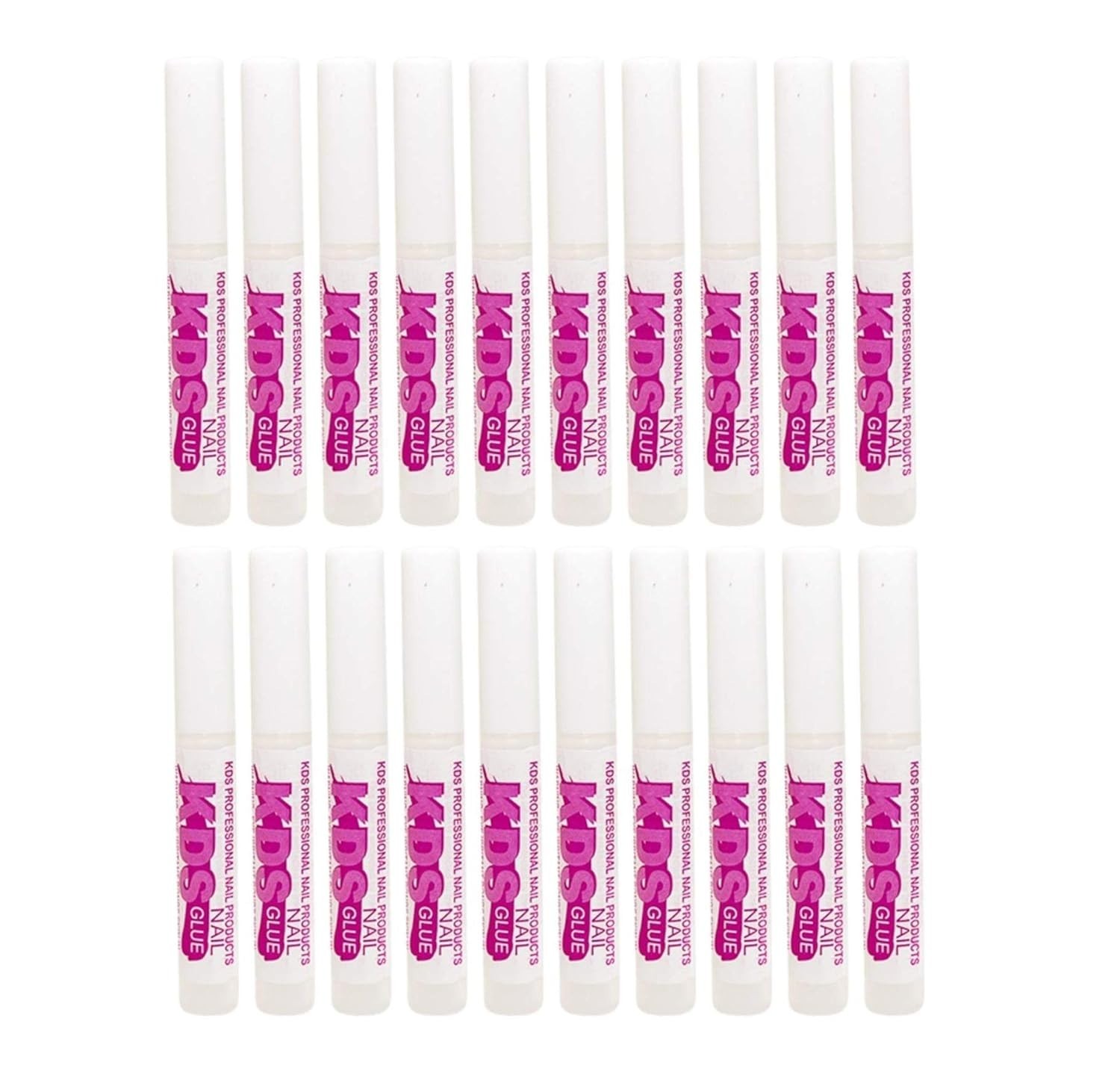 Professional Nail Glue 20 Count – Water-Resistant Strong Adhesive for Extensions