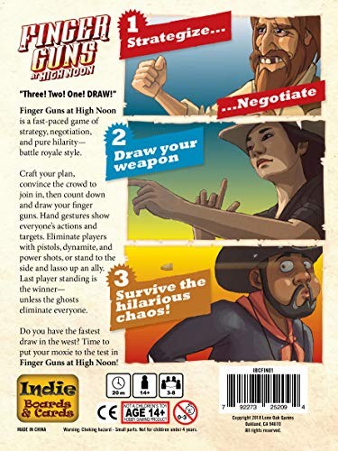 Finger Guns at High Noon by Indie Boards & 7.87 x 5.91 x 1.77 inches, Tan