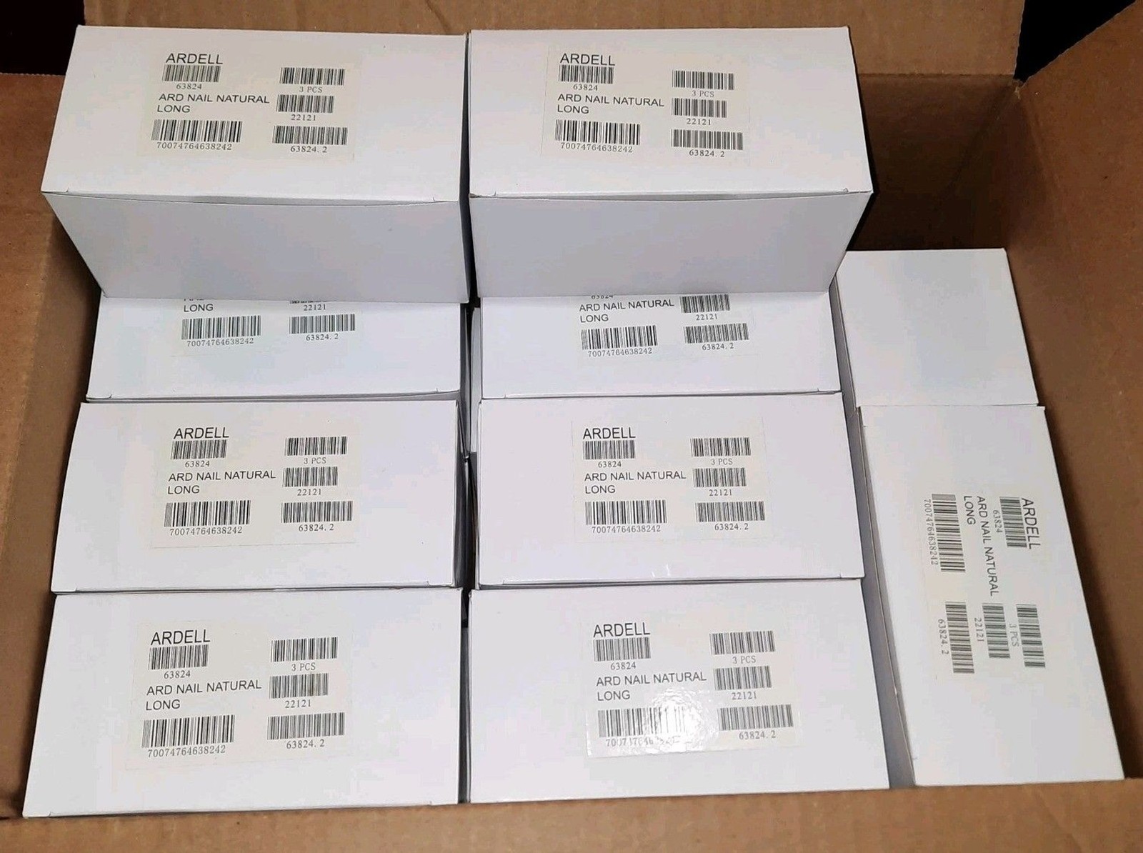 Lot of 51 Box Sets ARDELL NAIL ADDICT Fake False Press On Natural Long Nails Kit