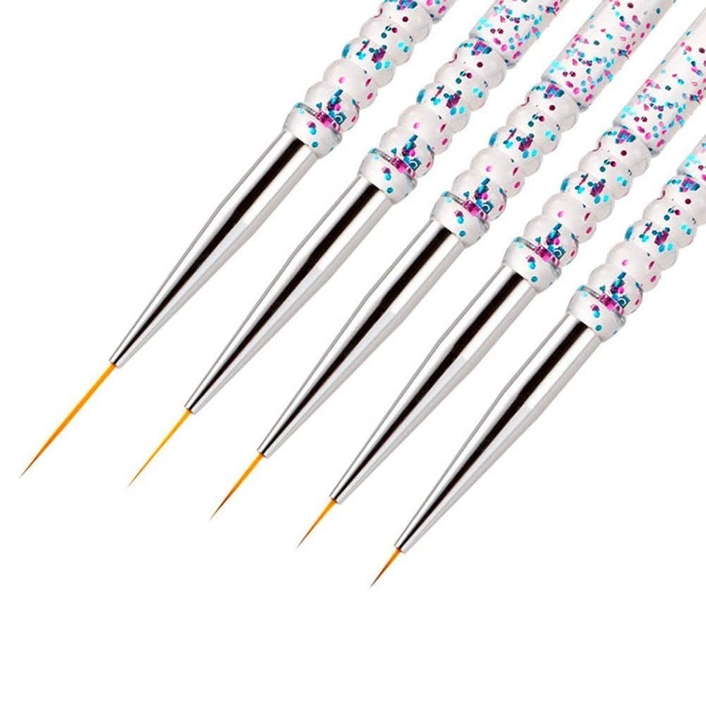 Nail Dotting Tools 10 Pc Kit – 5 Double-End Dotting Tools & 5 Nail Art Brushes