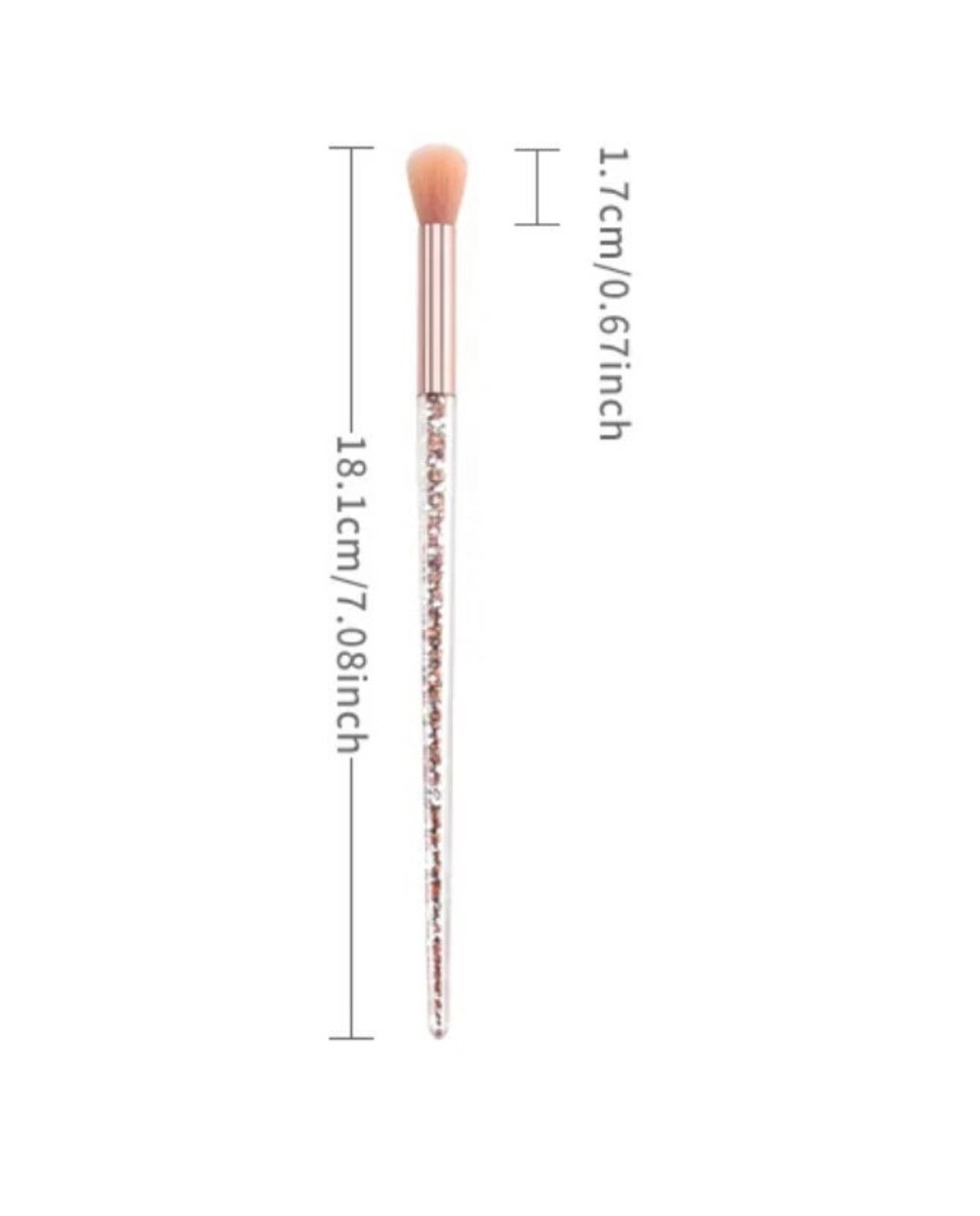 Ombré Nail Art Brush for applying dip powder, glitter, or eye shadows