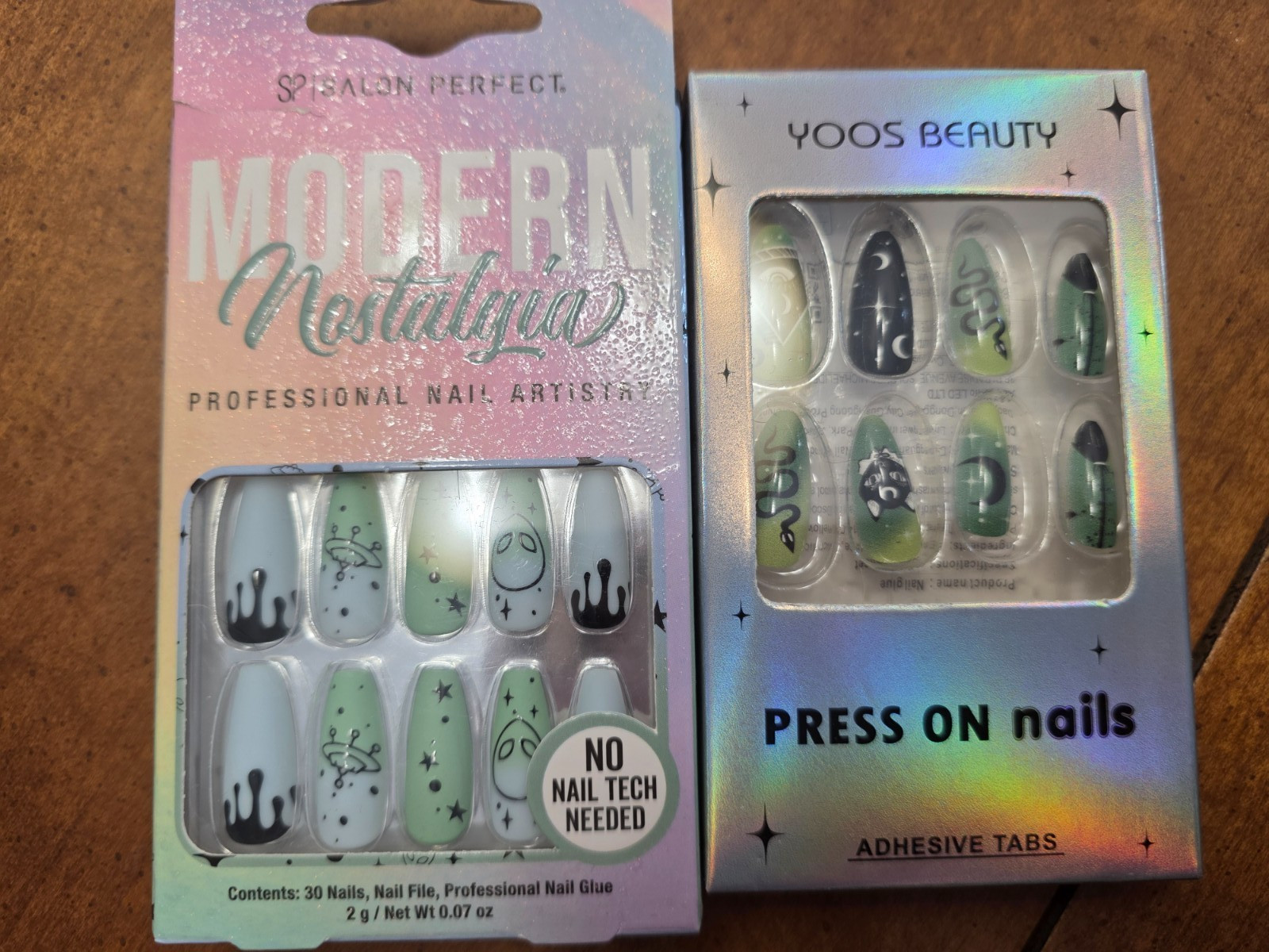 15 styles of Fake Nails that include Press-on stickers, Hello Kitty Nail Sticker