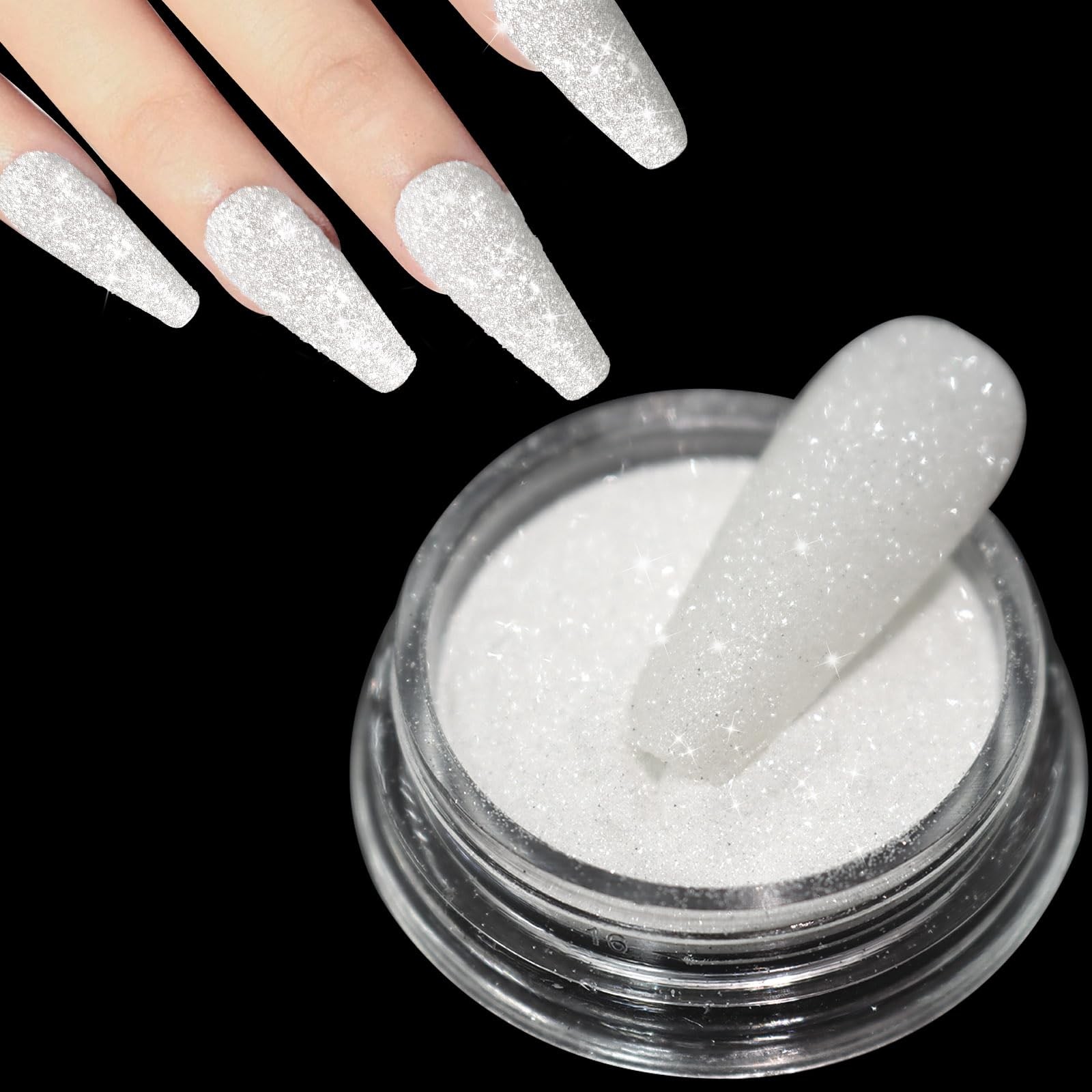 1.5g/0.05oz Diamond Nail Glitter Reflective Glitter Rhinestones Diamond Dust …