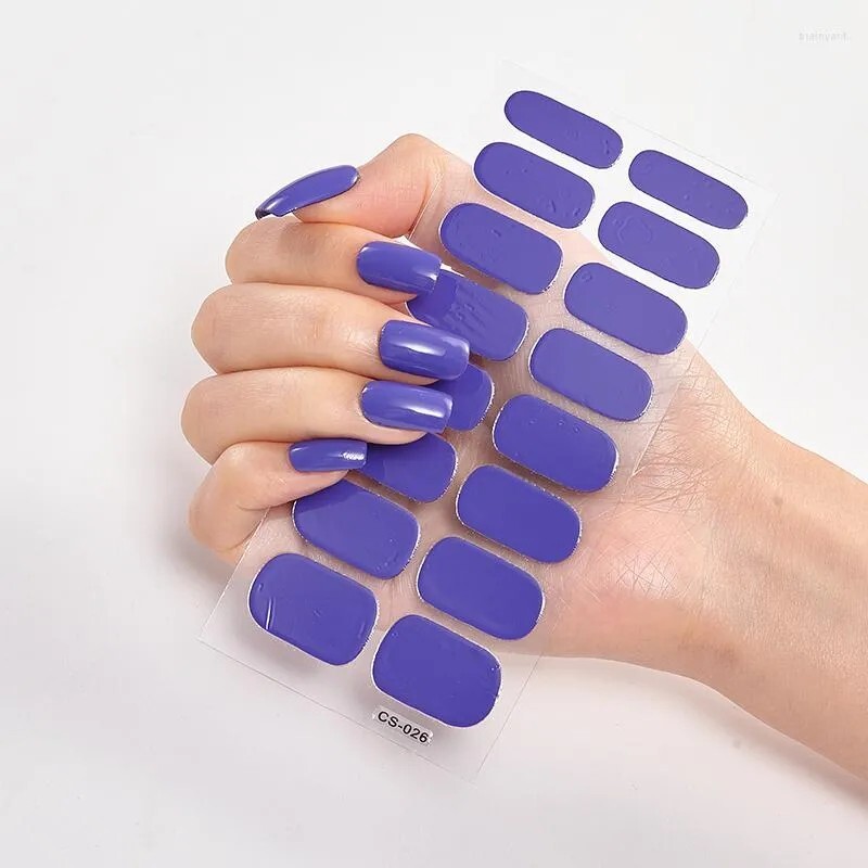 16 PCS semi Cured Gel Nail Stickersx3 Colours Of Your Choice £8 ♡ FREE Postage ♡