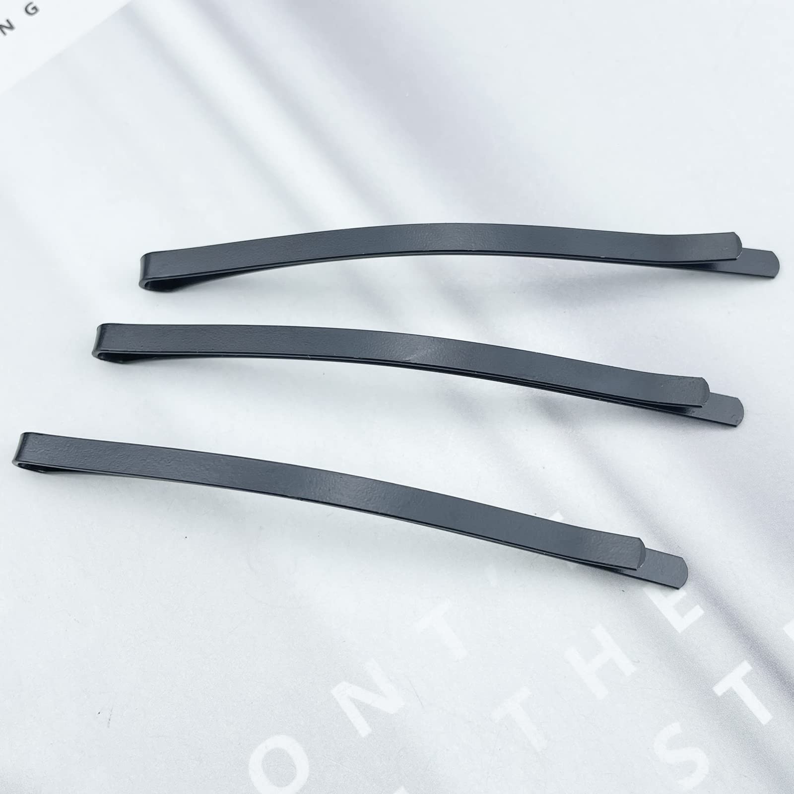 50 Black Jumbo Bobby Pins, 3.34 Inch Metal 1 Count (Pack of 50), 3.34″