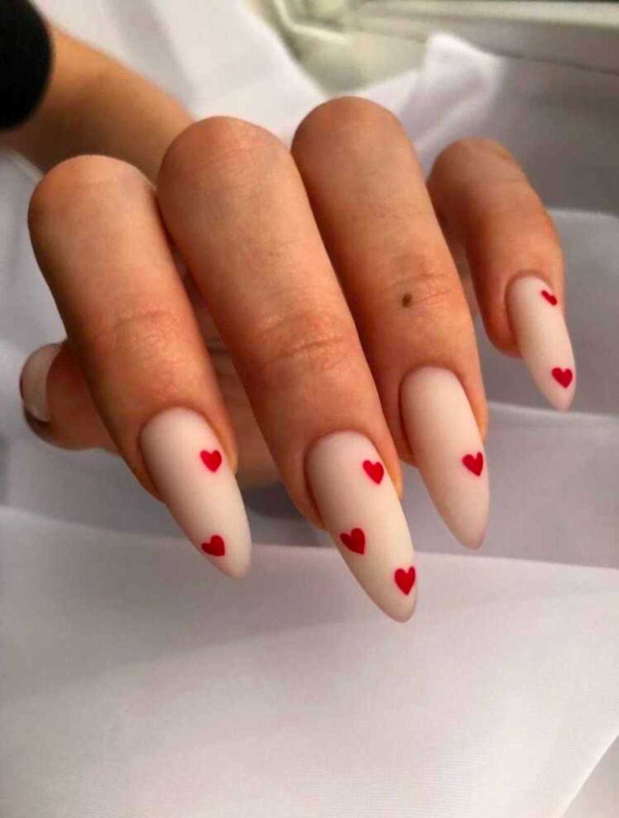 Heart Nail Art Stickers Decals Valentines Day White Red Black Love DIY mani