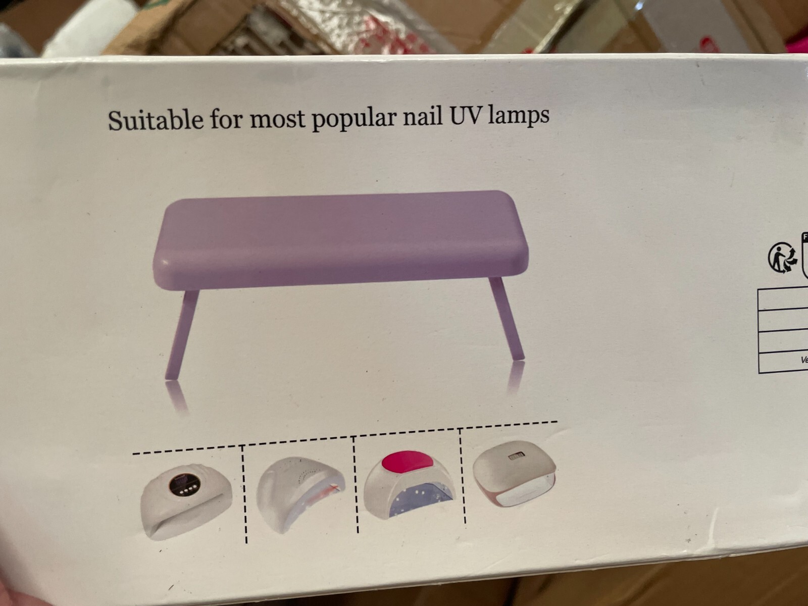 Foldable Hand Pillow For Manicures – Purple