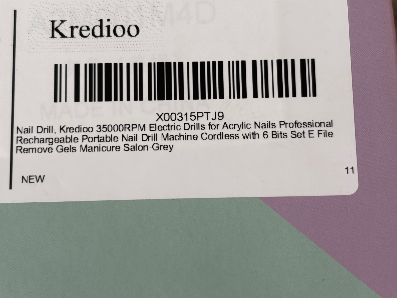 Kredioo Nail Drill, 35000RPM Nail Drills for Acrylic Nails Professional Cordl…