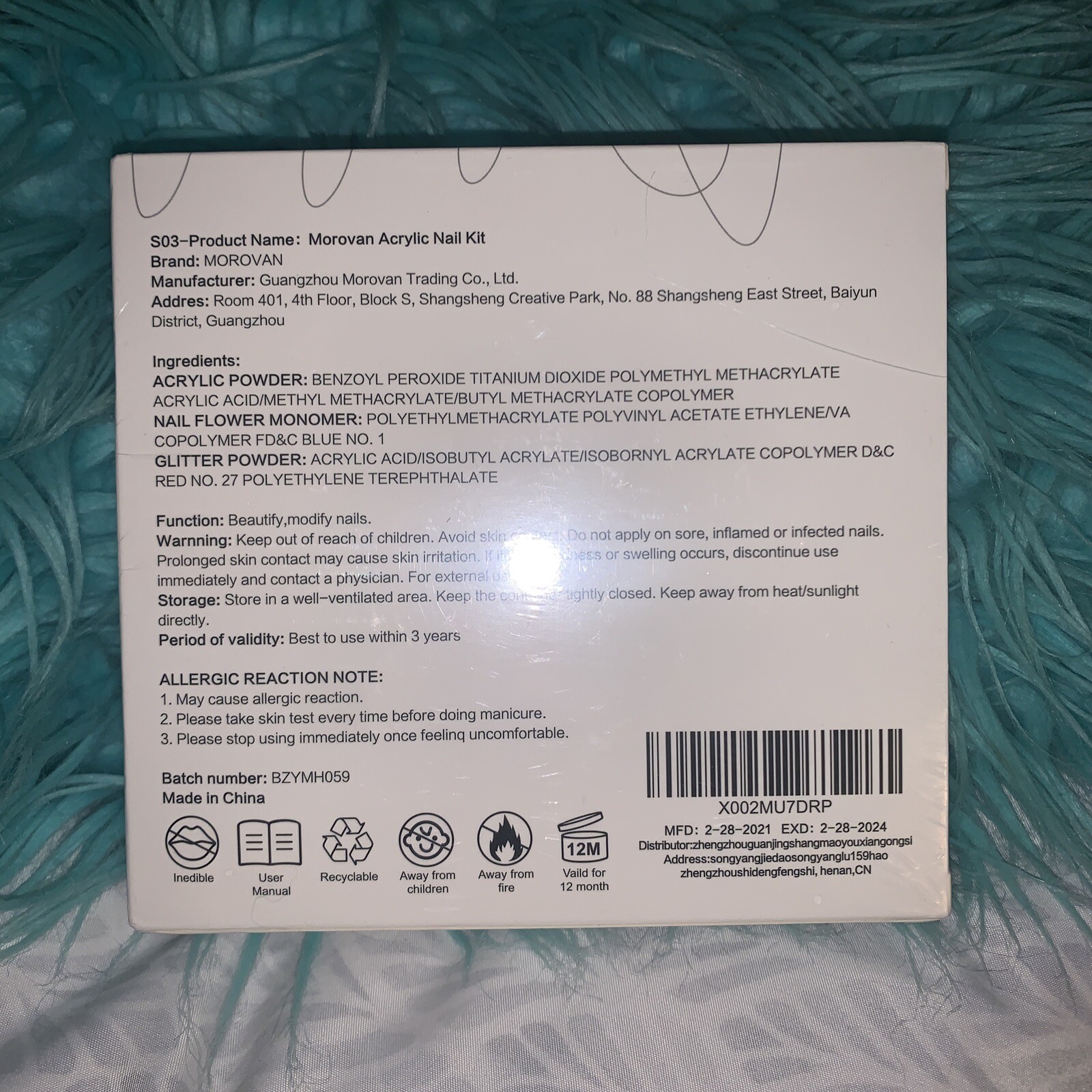 Morovan Acrylic Nail Kit – Acrylic Powder and Liquid Nail System s03 NEW