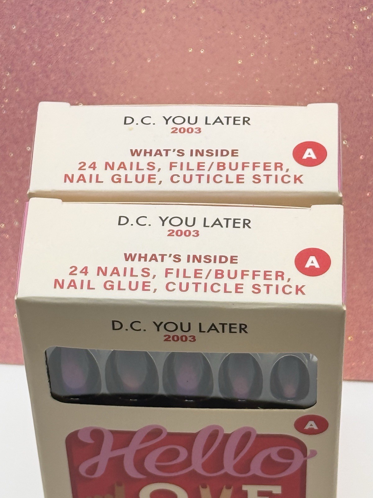 Hello Love Press-On Nails Almond Cat Eye D.C You Later- Set Of 2