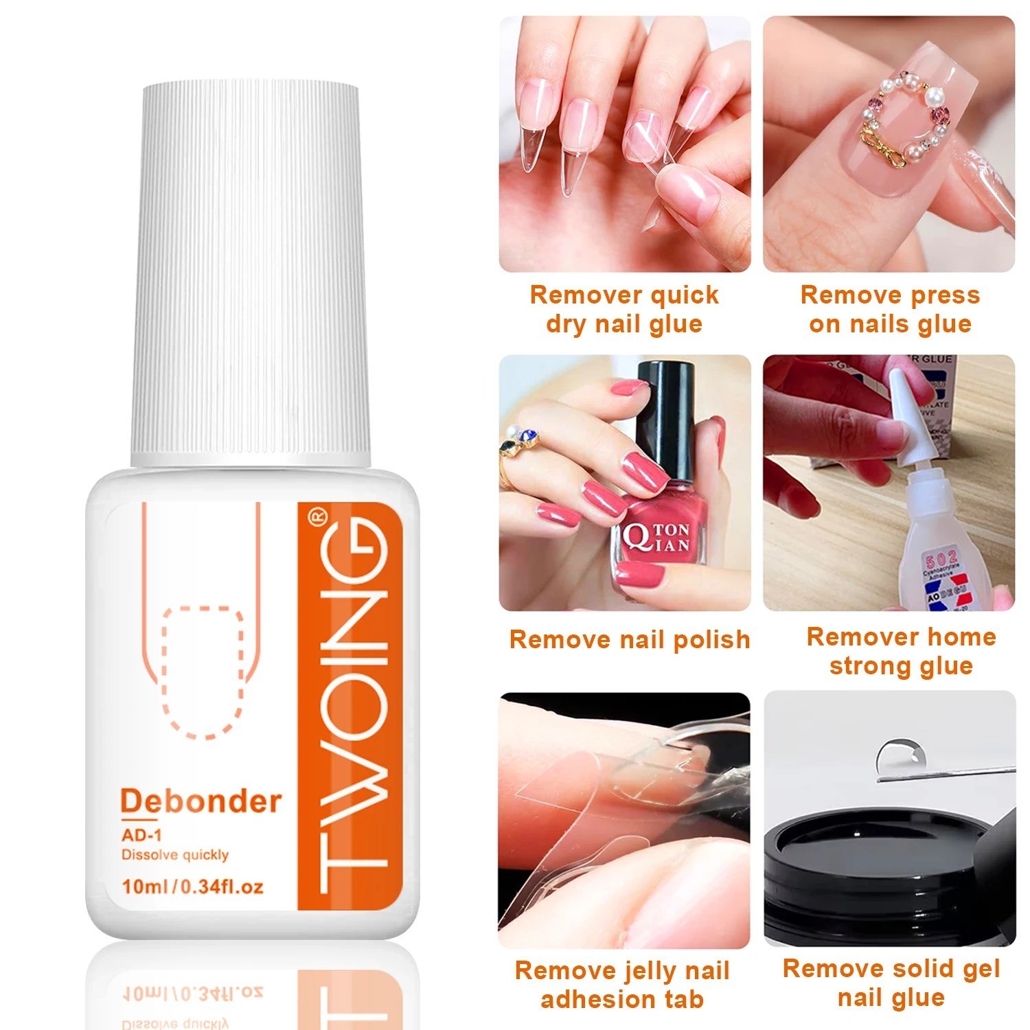 Super Strong Nail Glue for Press on Nails- Salon Quality for Acrylic, Fake Nail