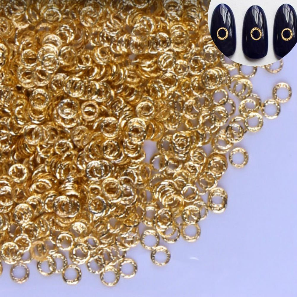100 Count/Pack 3D Glitter Charm Nail Art Decoration Studs Japanese Rivet Style M