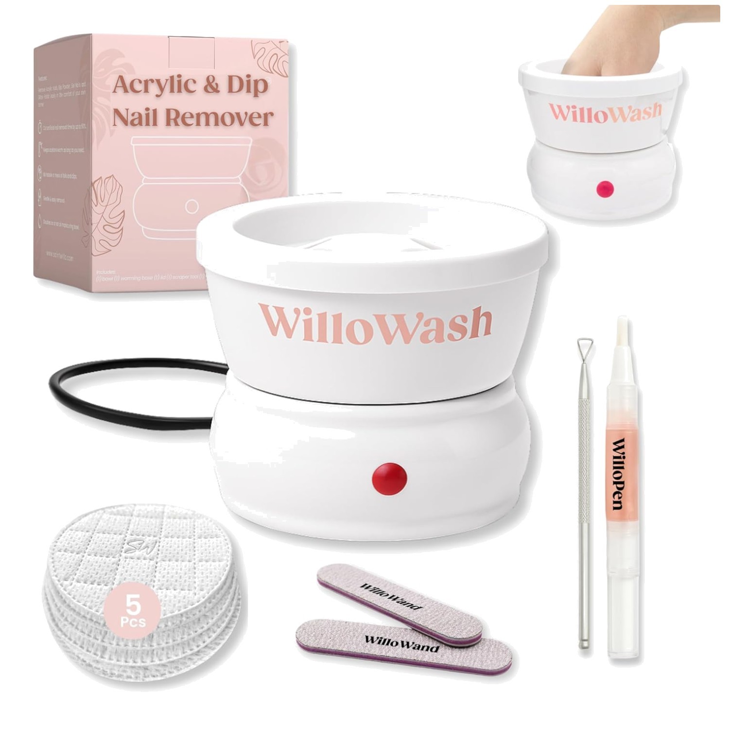 Electric Acetone Nail Remover Bowl for Acrylic Nails