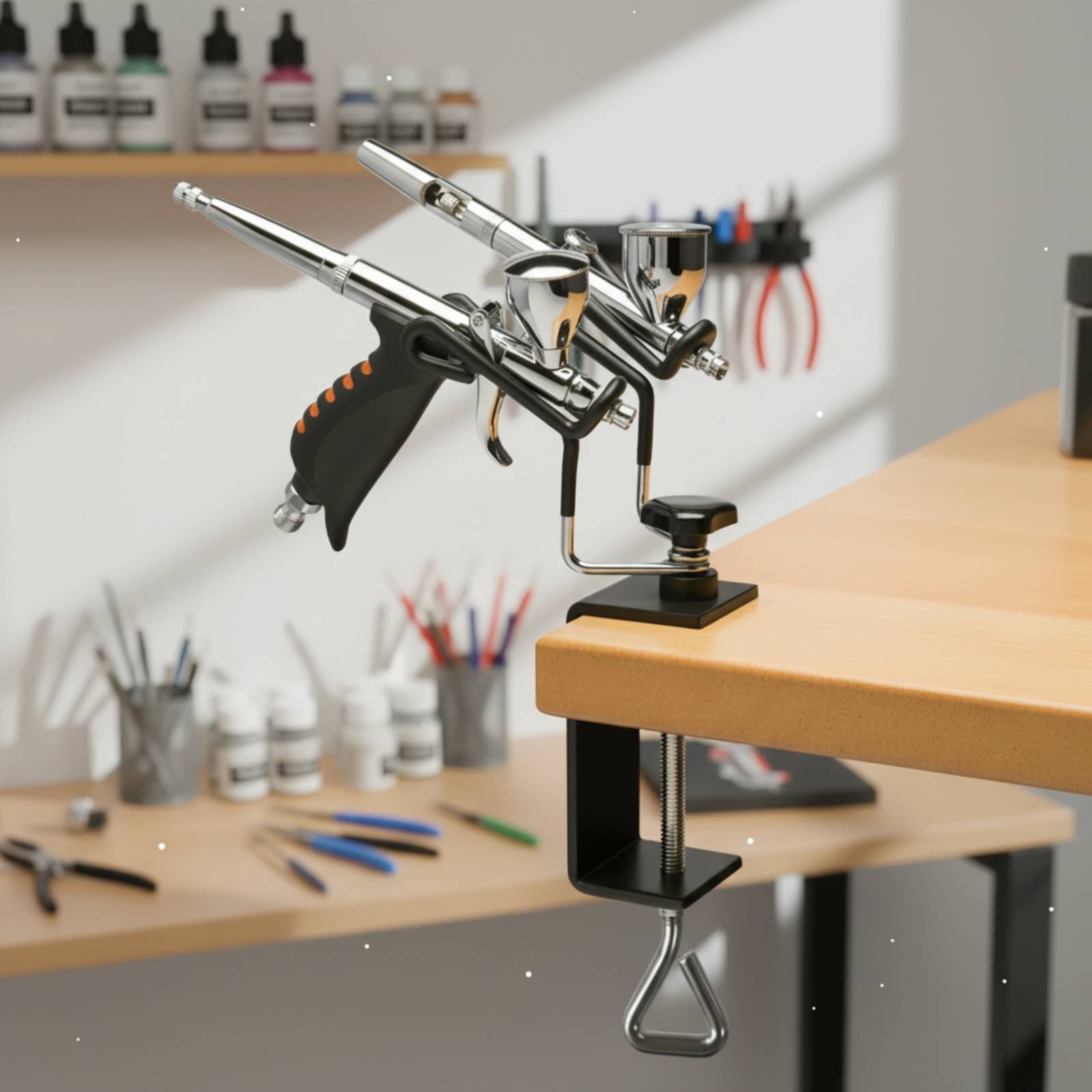Double Spray Tool Holder Tool Organizer Double Pen Holder Stand Easy to Use