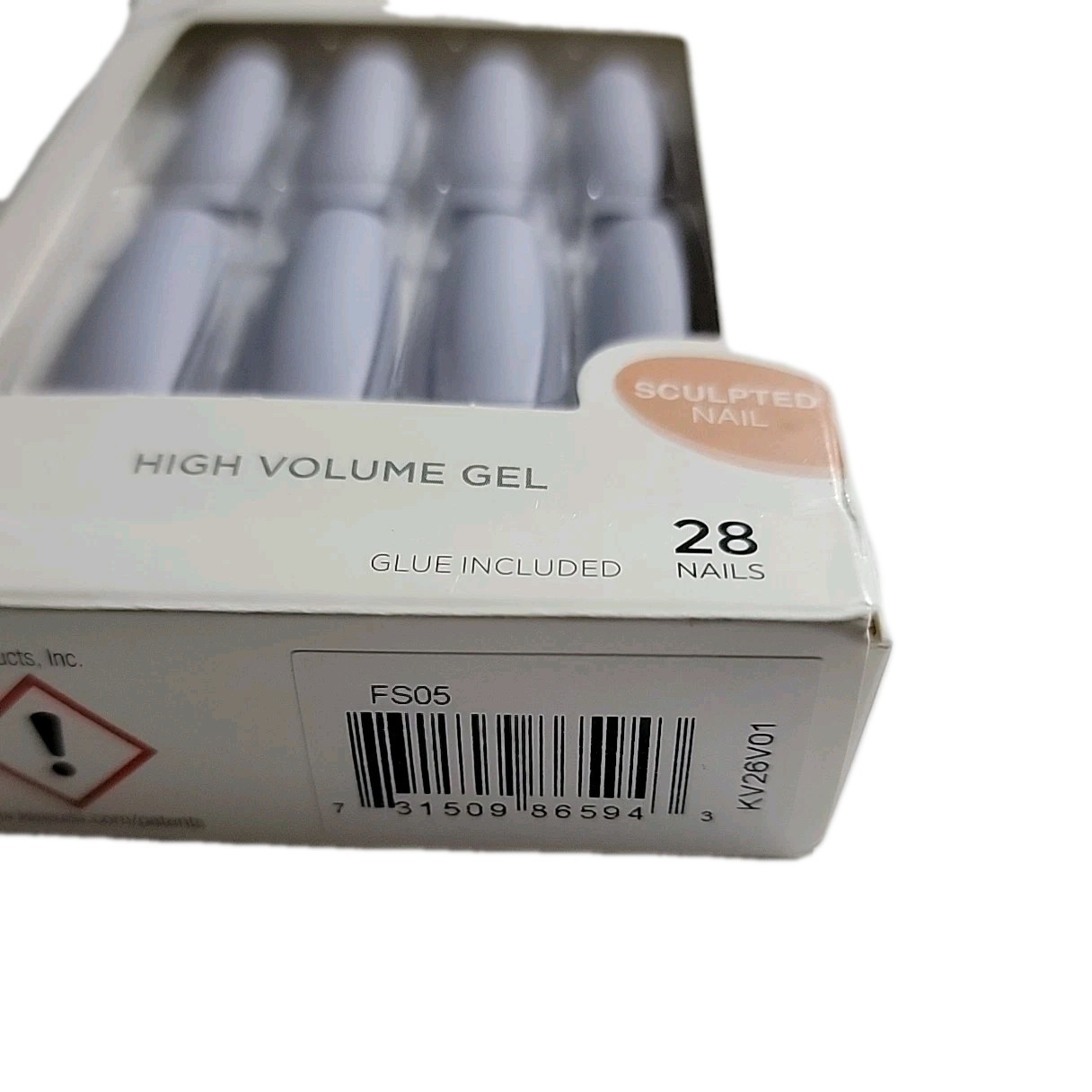 KISS Gel Fantasy Sculpted Nails Glue On Extra Long Matte Satin Blue 28 Ct, TEAR