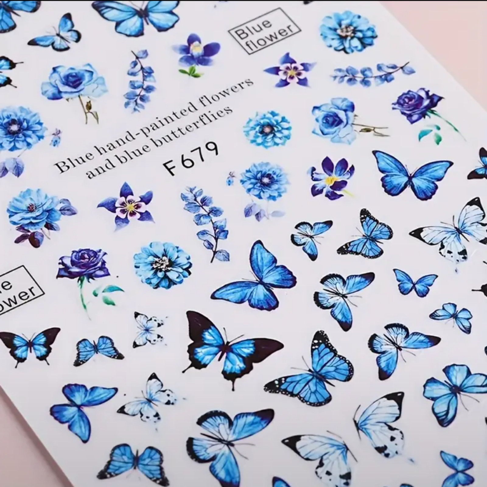 3D Butterfly & Floral Nail Art Stickers – Self-Adhesive, Sparkling Spring,Summer
