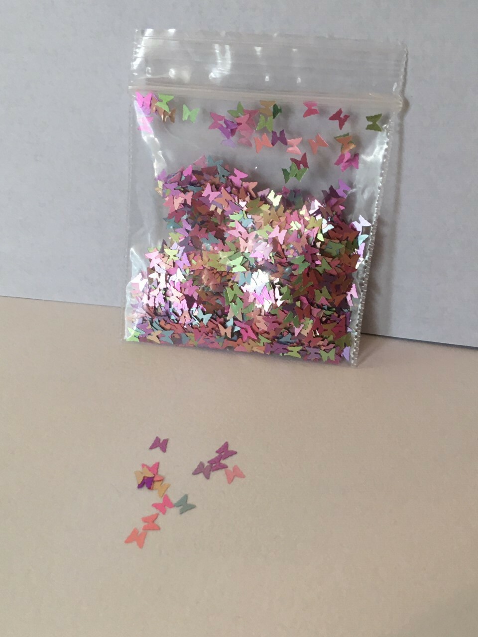 Metallic Pastel Pearlescent BUTTERFLY 4mm Glitter Nail Art Solvent Resist(1Tbsp)
