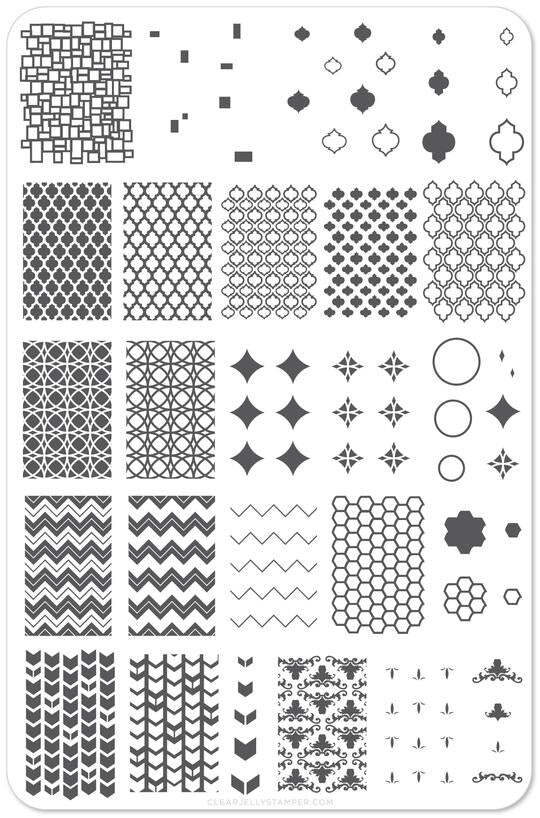 Clear Jelly Stamper Nail Art Accessories Stamping Plates Large Plates 28-322
