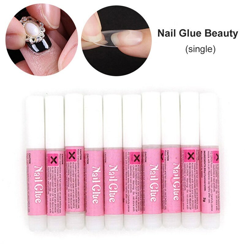 10Pcs/Set Mini Beauty Nail Proffesional Nail Glue Art Decorate Tips