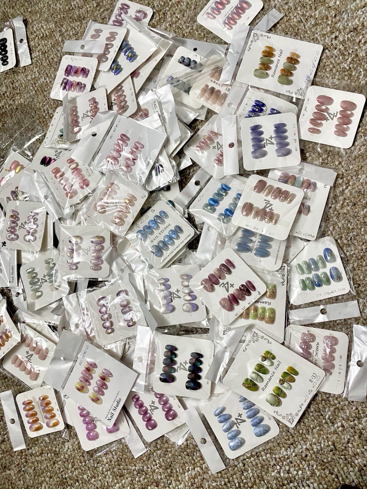 30 Pairs MYSTERY LOT Handmade Press On Gel Nails Premium Reusable Nails Size S