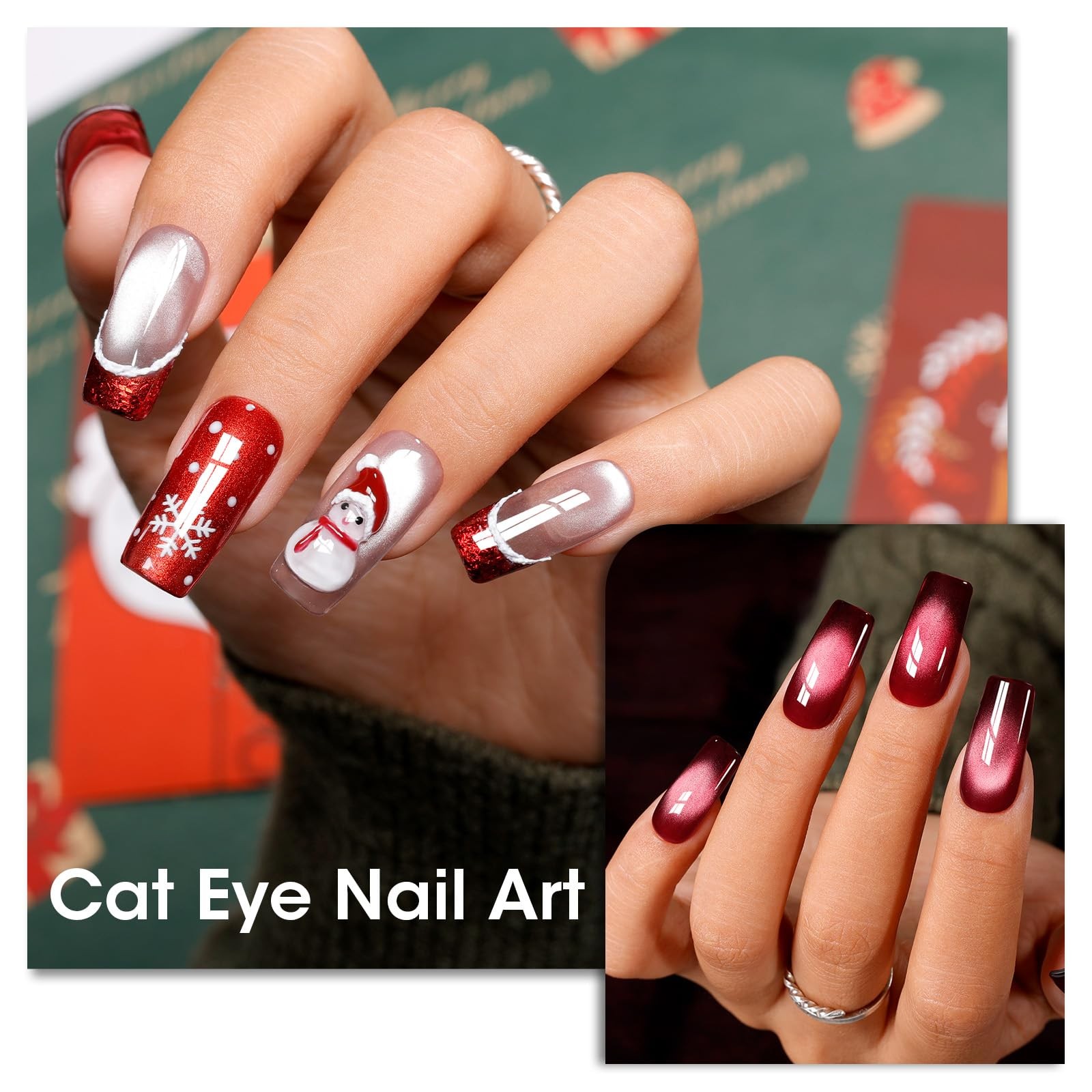 Double-Ended Cat Eye Magnet Stick for Nail – Dual Cat Eye Gel Nail Polish Stu…