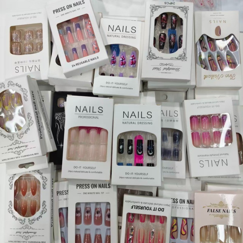 240 Pieces/10 Box Random Combination Set – Fashion Mixed Color Premium Nail Art