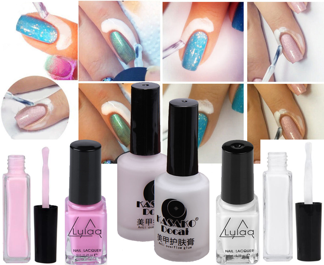 Peel Off Liquid Nail Art Tape Latex Palisade For Easy Clean