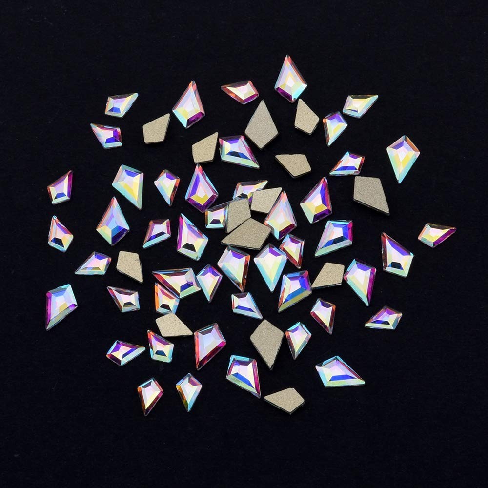 240pcs Mix Glass AB Rhinestones | Nail Art Gems Set