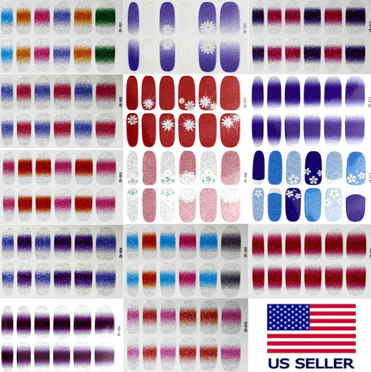 Nail Art Stickers Self Adhesive Polish Wraps Full Cover Beauty Nail Sticker NS29