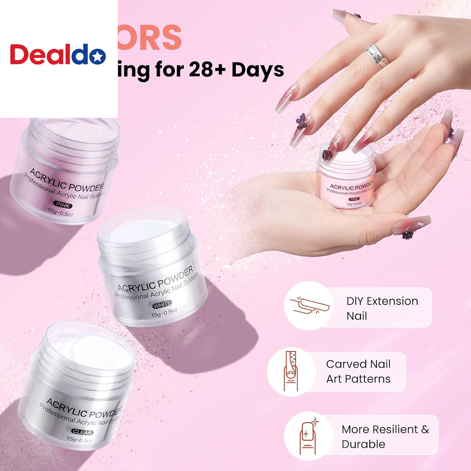 Nail Kit for Beginners with Everything: Practice Hand Acrylic Nail Set Professio