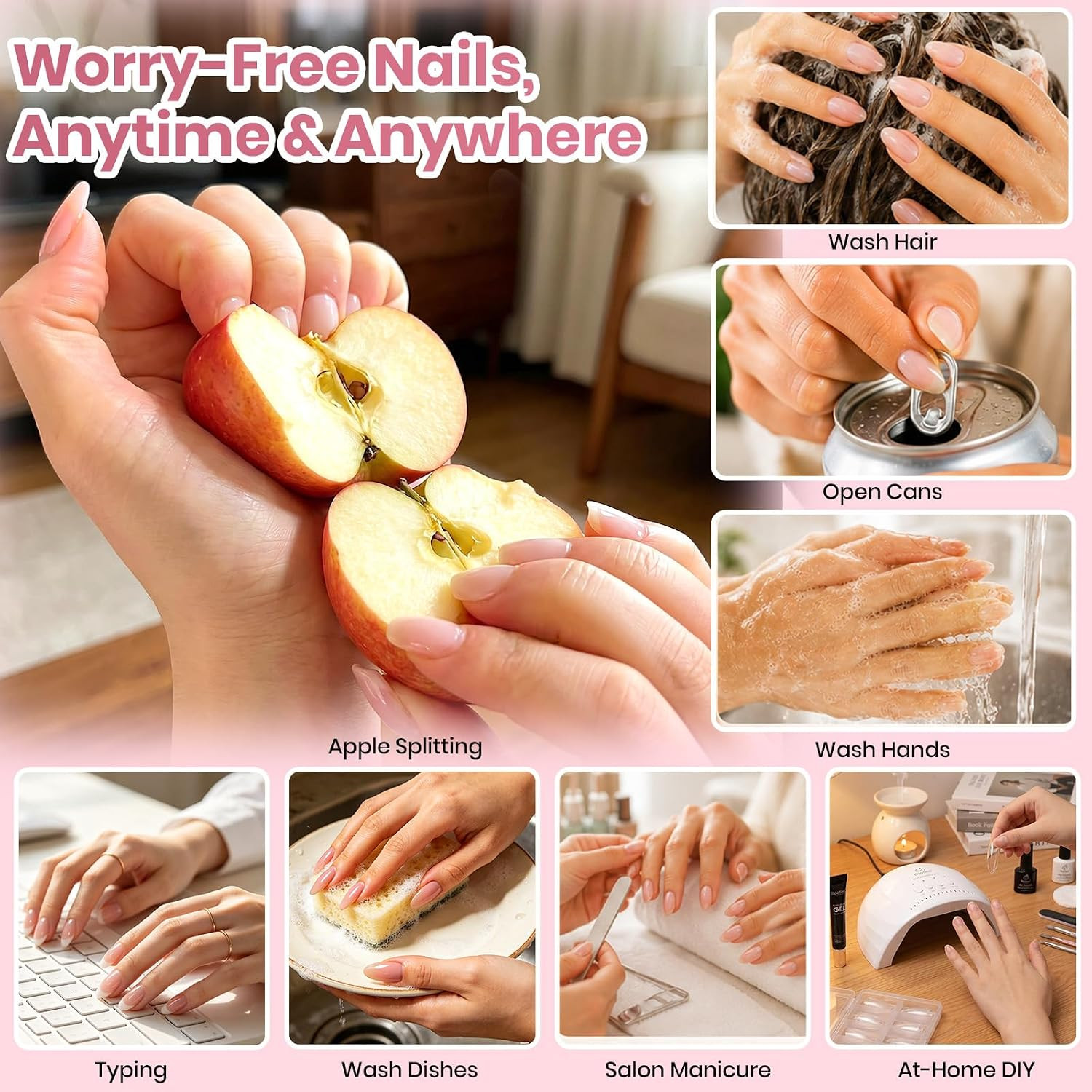 Beetles Nail Glue Gel 2Pcs 20G, No Wipe Tipex Instant Apex Nail Tips Glue | Hema