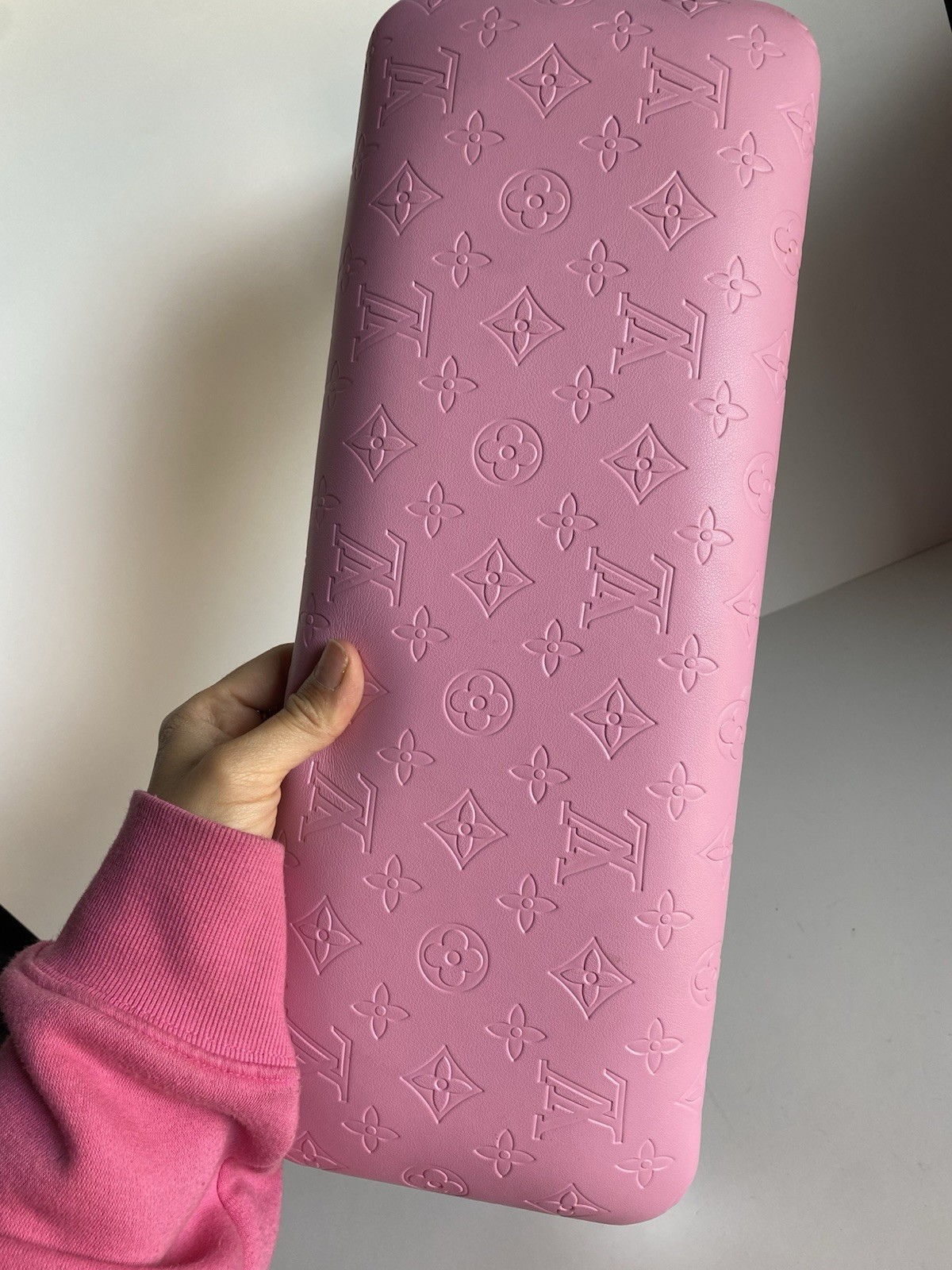 Pink Cute Star Pattern Nail Technician Manicurist Arm Rest PU Leather