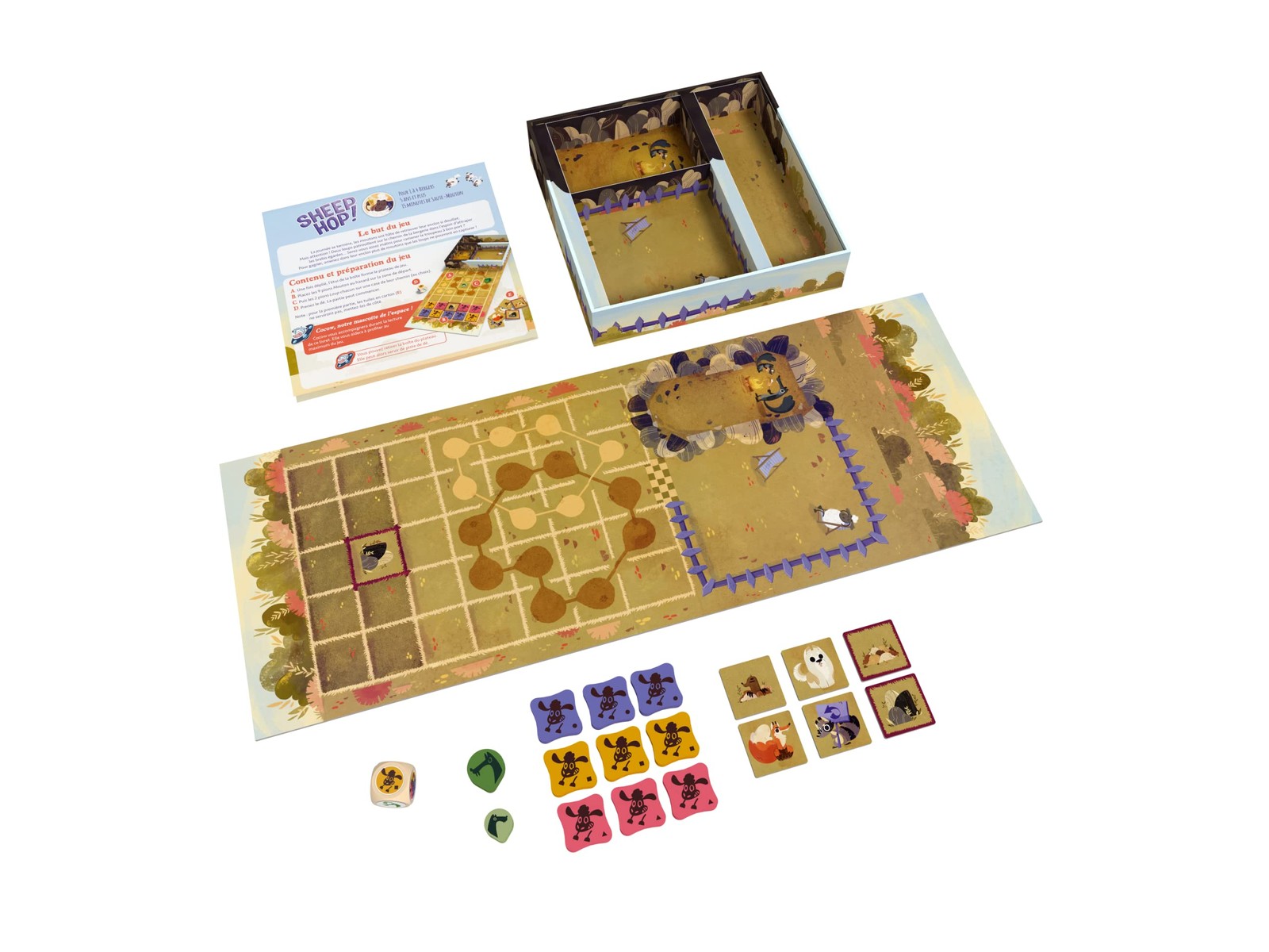 Sheep Hop Board Game – Cooperative Strategy Game, Fun Medium, Multicolor