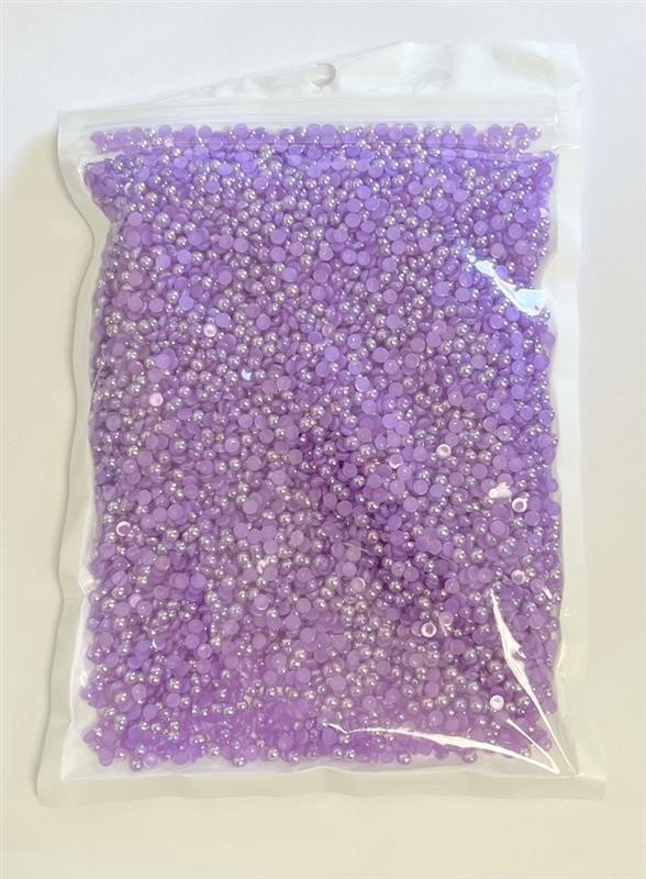 Loose Resin Half Pearls Flat Back Round Jelly AB Jewelry Crafting Gems Multipack