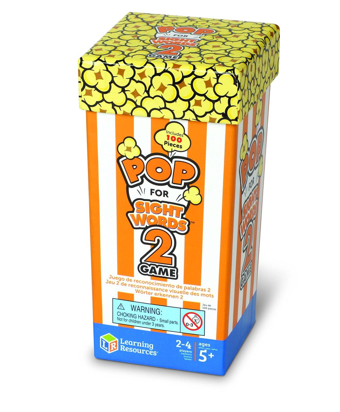 Learning Resources Pop for Sight Words 2 3 L x 3 W x 6-1/4 H in, Multi-color