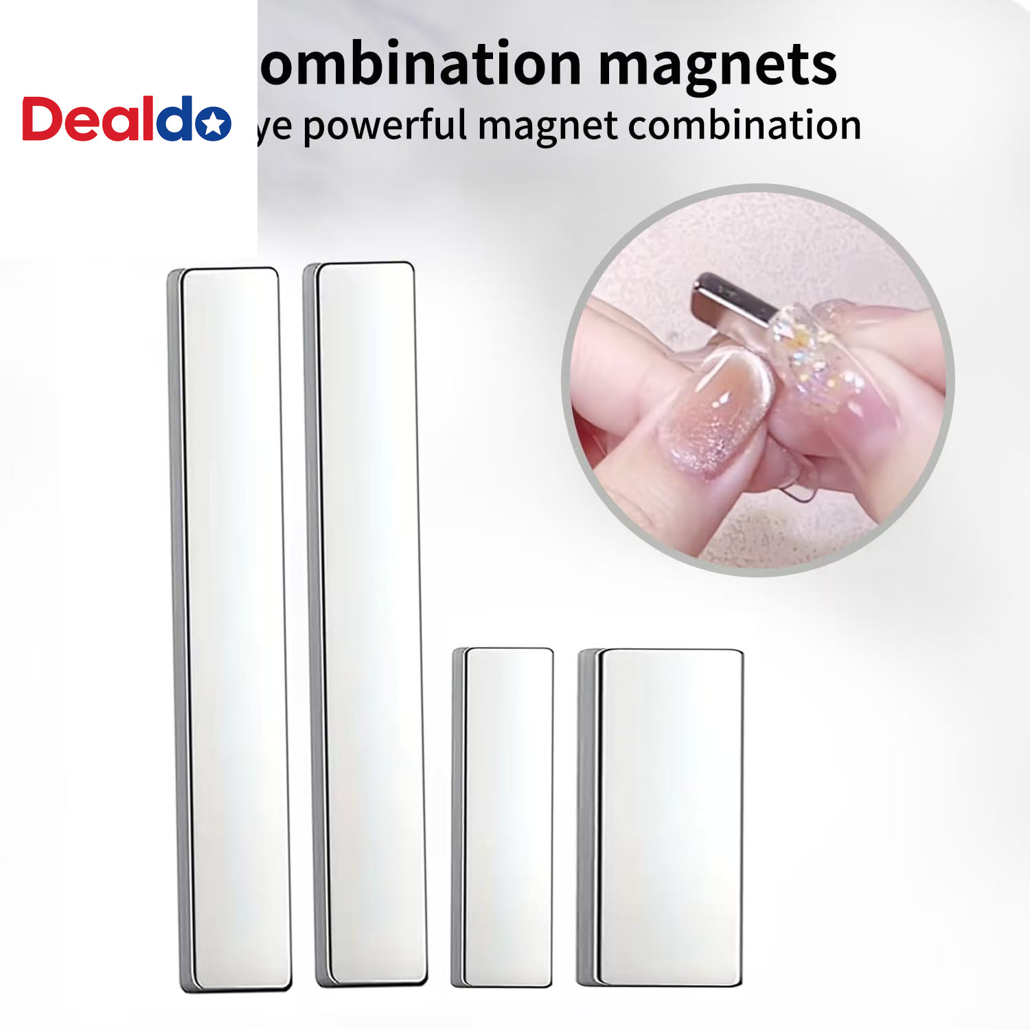 11PCS Cat Eye Nail Magnet Tool Set – Double-Head Magnet Sticks , Heart Shaped Ma