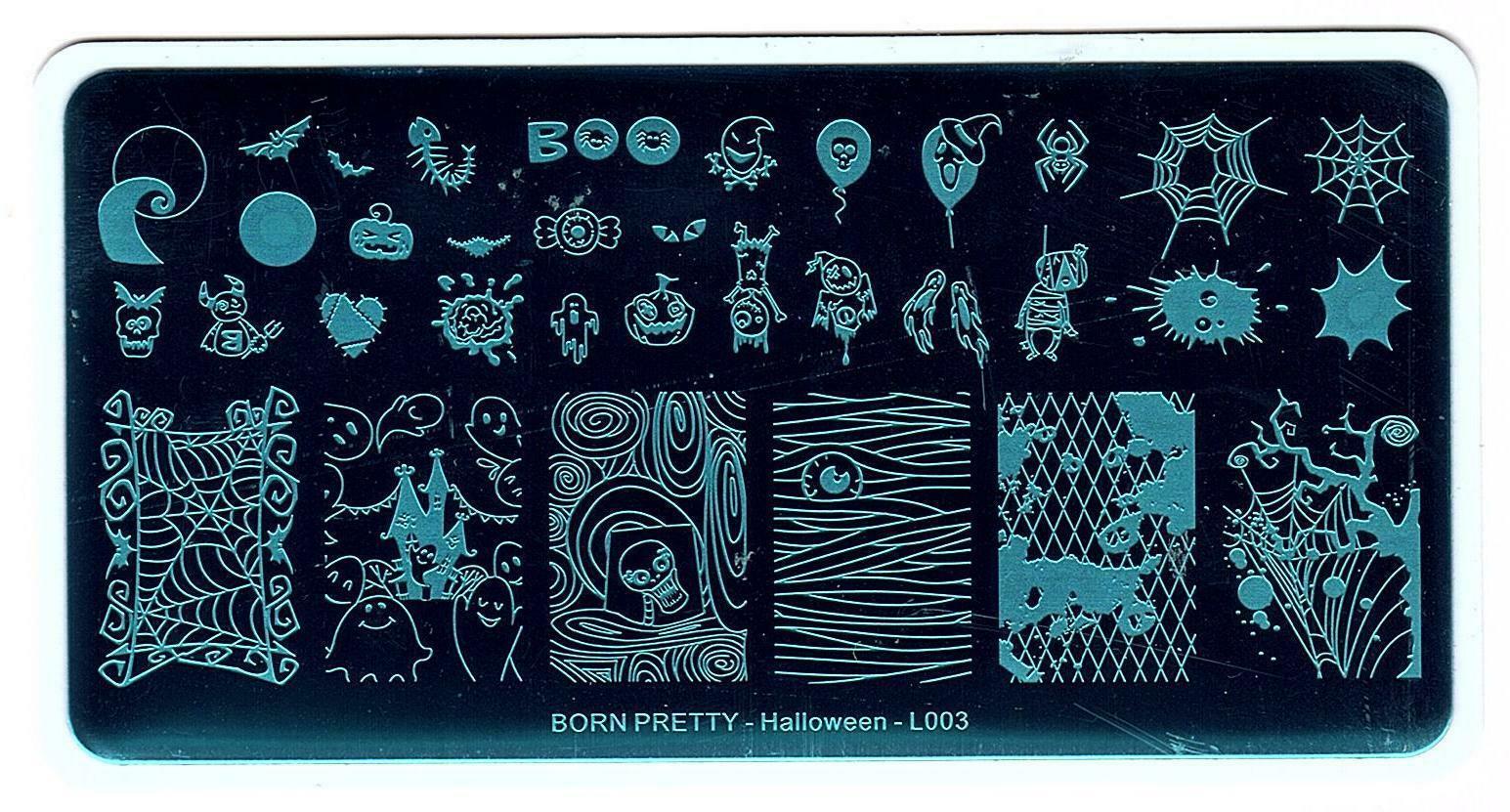 Halloween Designs Nail Art Stamping Stainless Steel Template Stencil Image Plate