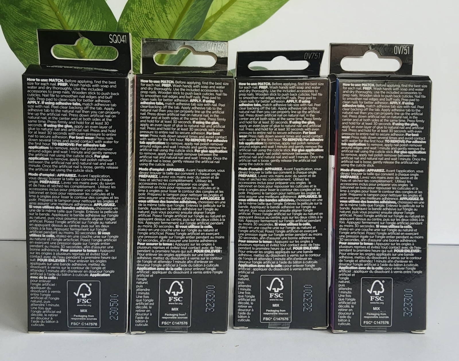 Lot of 4 Sally Hansen Salon Effects Perfect Manicure Press-On Nails PRIDE & more