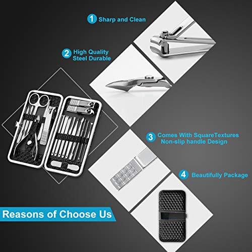 Nail Clippers Set Fingernail and Toenail Clipper Cutters, Manicure Pedicure Kit