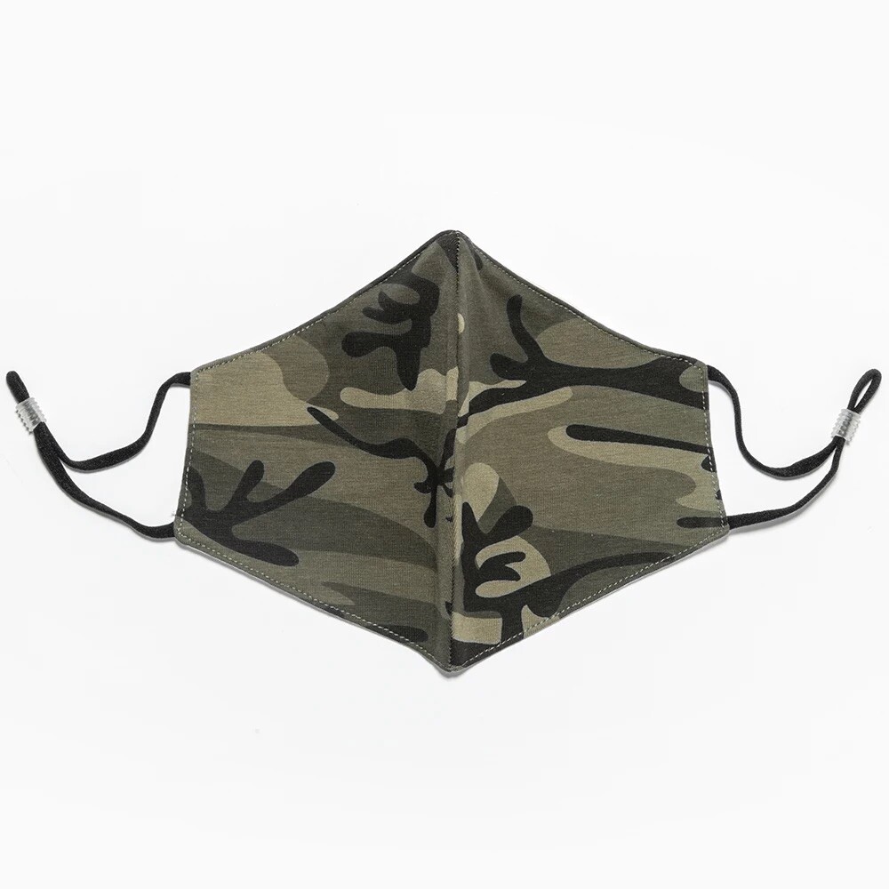 Face Mask 100% Cotton Camouflage Green 413379