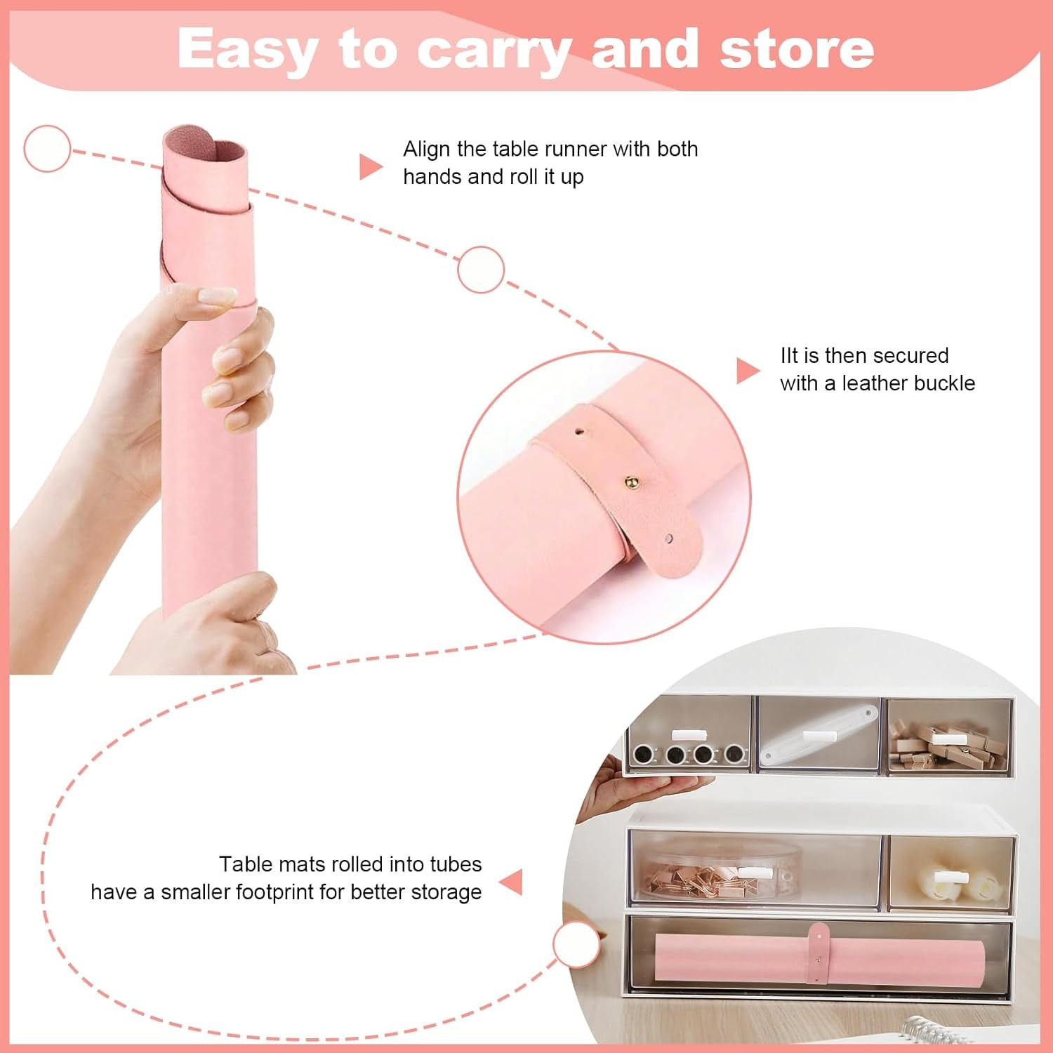 Pink Nail Art Table Mat – Foldable Hand Rest Pad for Nail Art