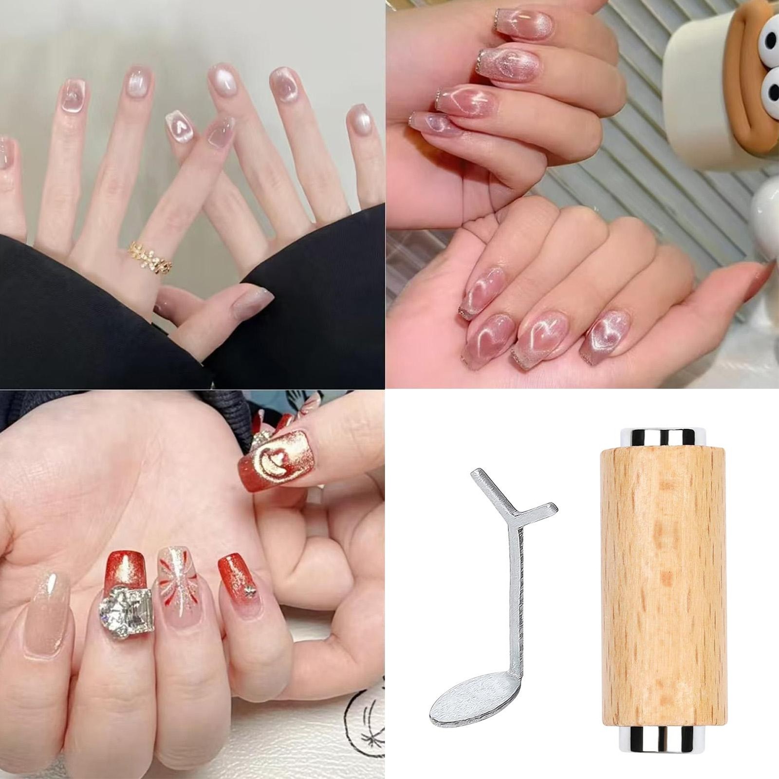 Y-shaped Nail Magnet Stick Wire Tools For Creating Heart & Ingot Shapes On Nails