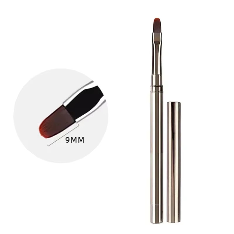 Gel Nail Art Brush Painting Drawing Liner Manicure Tool Nylon Bristles Metal
