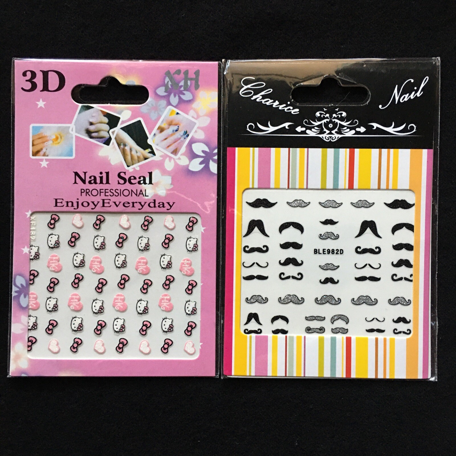 10 Sheets Hello Ketty & Cartoon Nail Sticker & Beauty Set In Plastic Box St-253