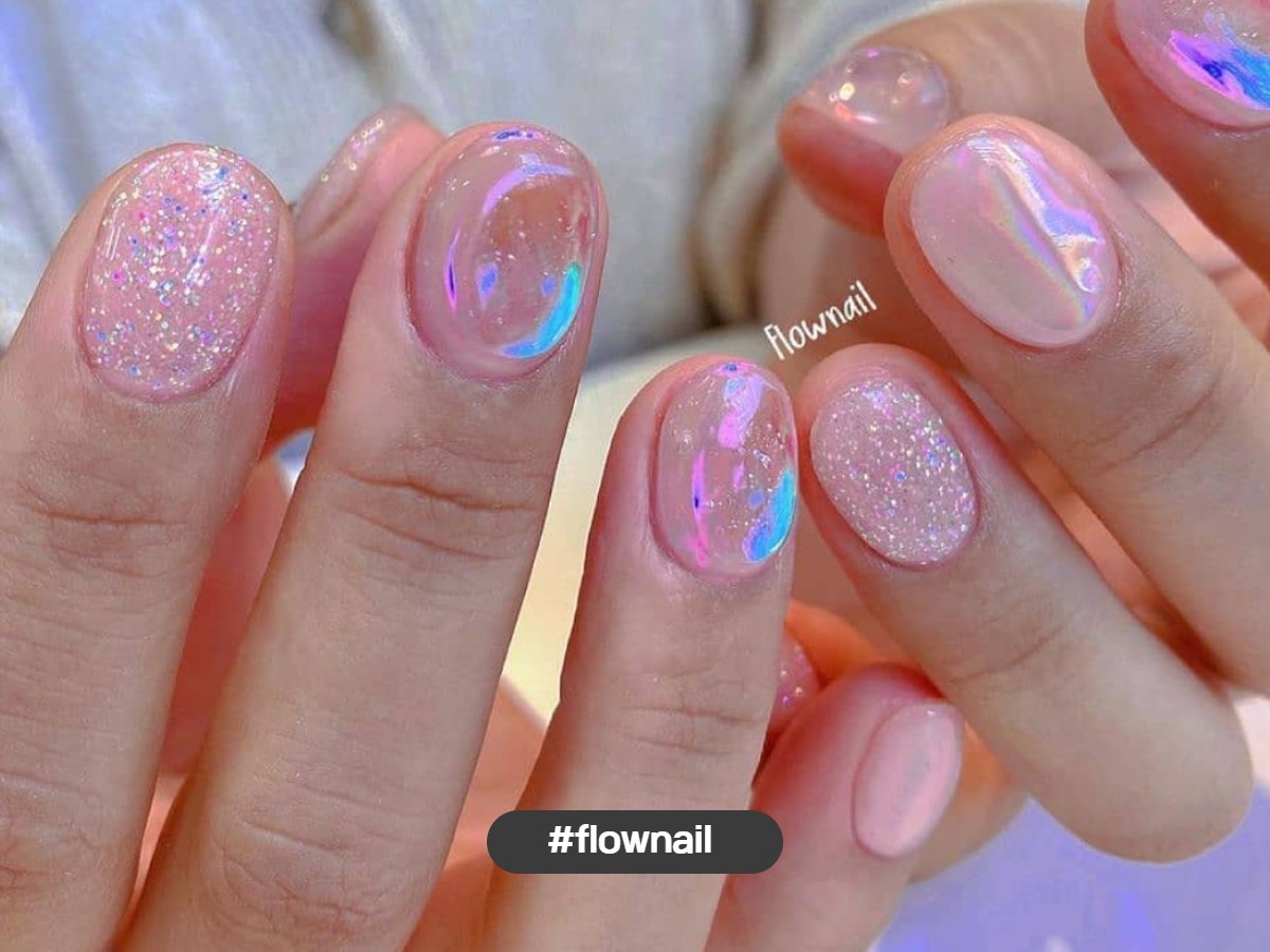 Bonnie B Sugar Bonbon Aurora Glitter Nail Powder 6 Colors K-Beauty