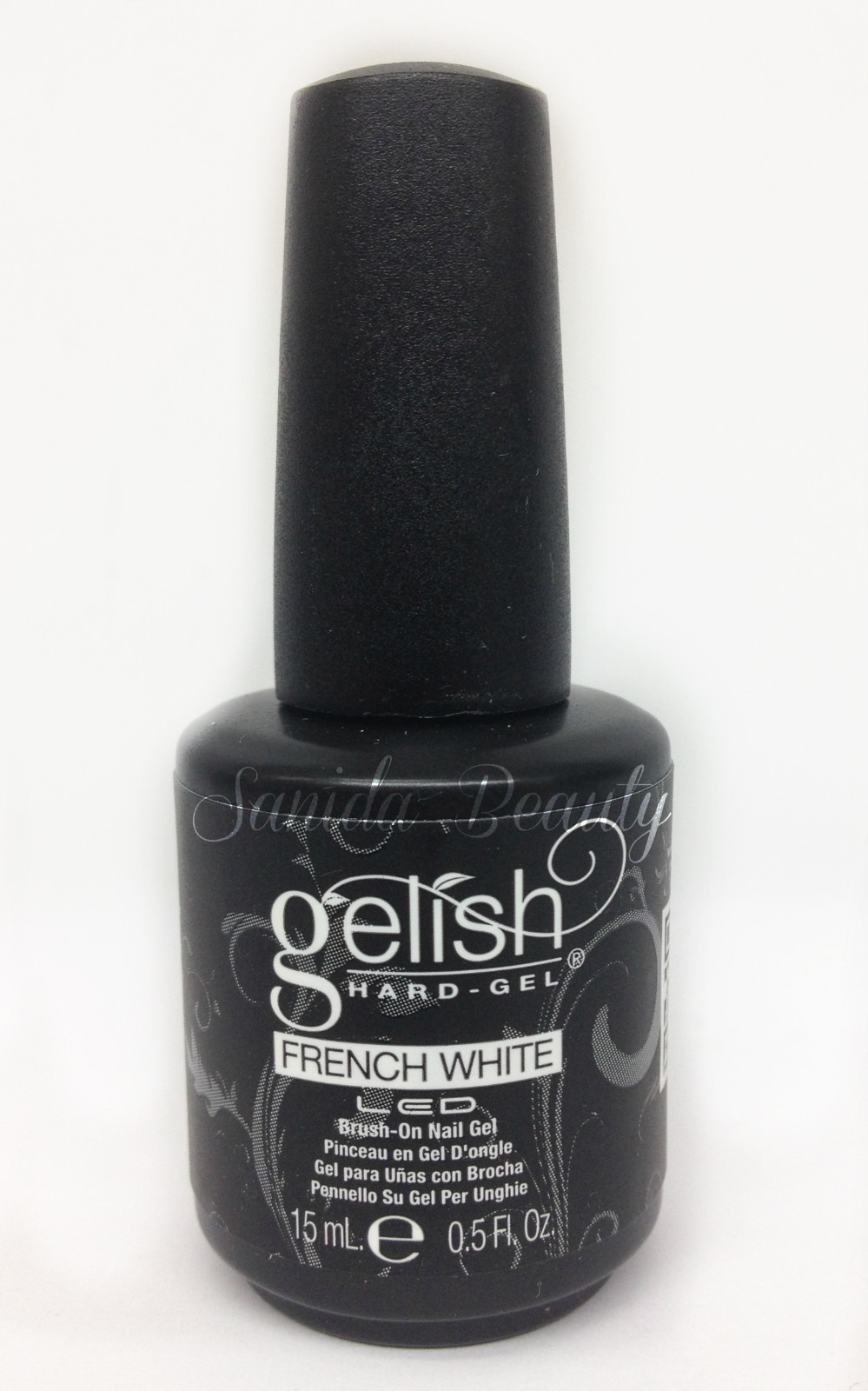 Harmony Gelish Hard-Gel – FRENCH WHITE LED Brush-On Gel 0.5oz #01396