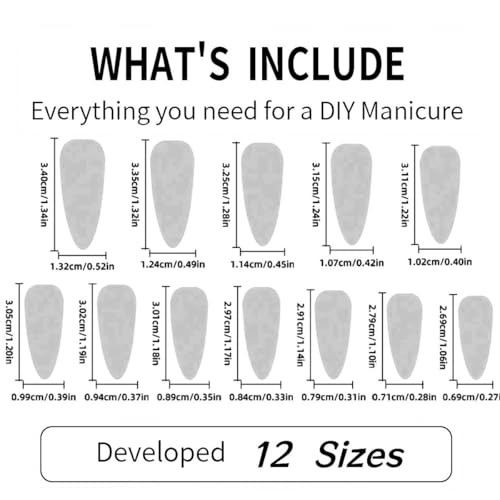 Blue Press on Nails Long Stiletto Fake Nails Ombre blue Ombre diamond Designs
