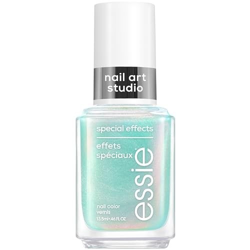 Nail Polish Turquoise Pearl Effect Chrome Finish Duochrome Holographic Vegan