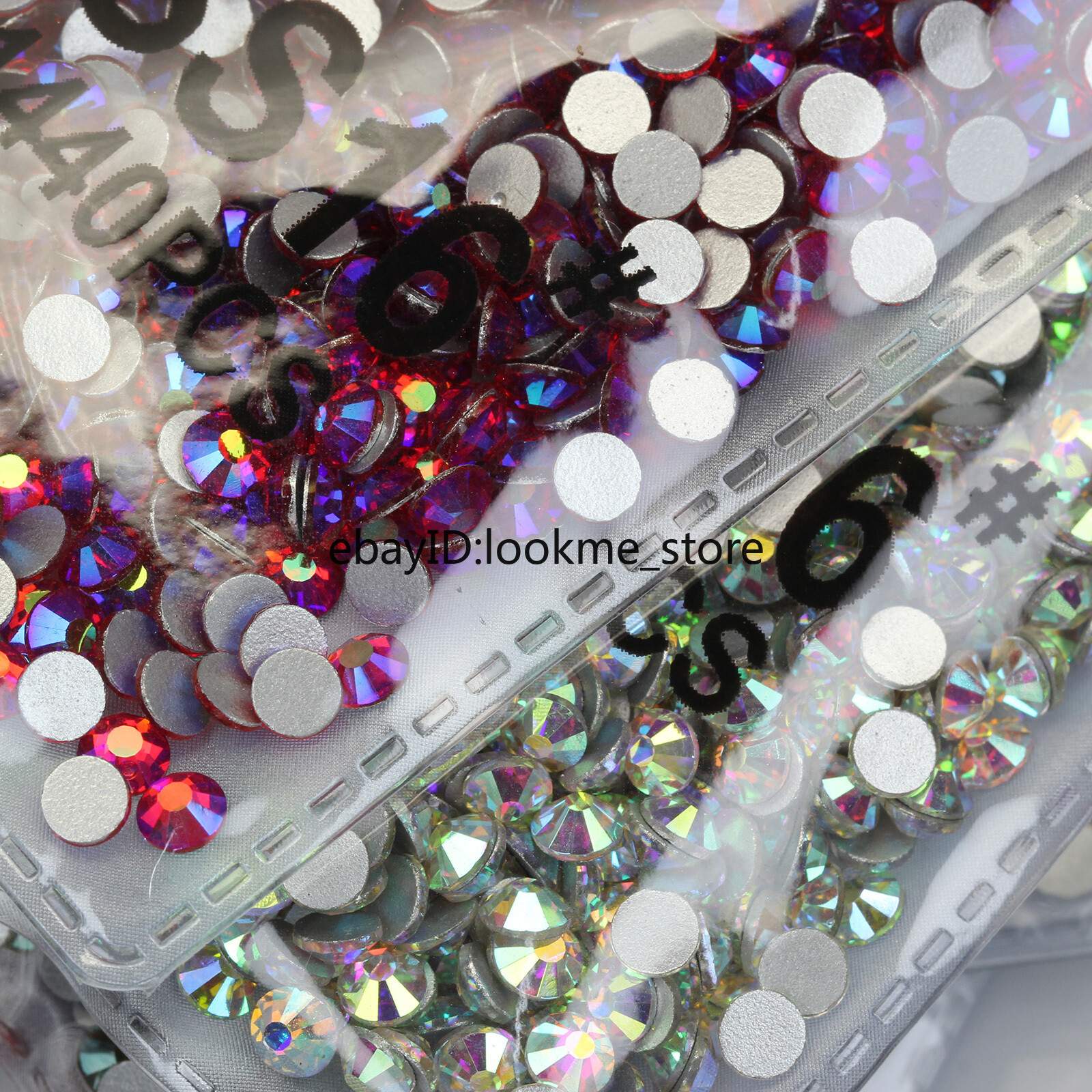 1440pcs 4mm (ss16) Crystal Glass Rhinestones Flatback Gems Nail Art Crafts Decor